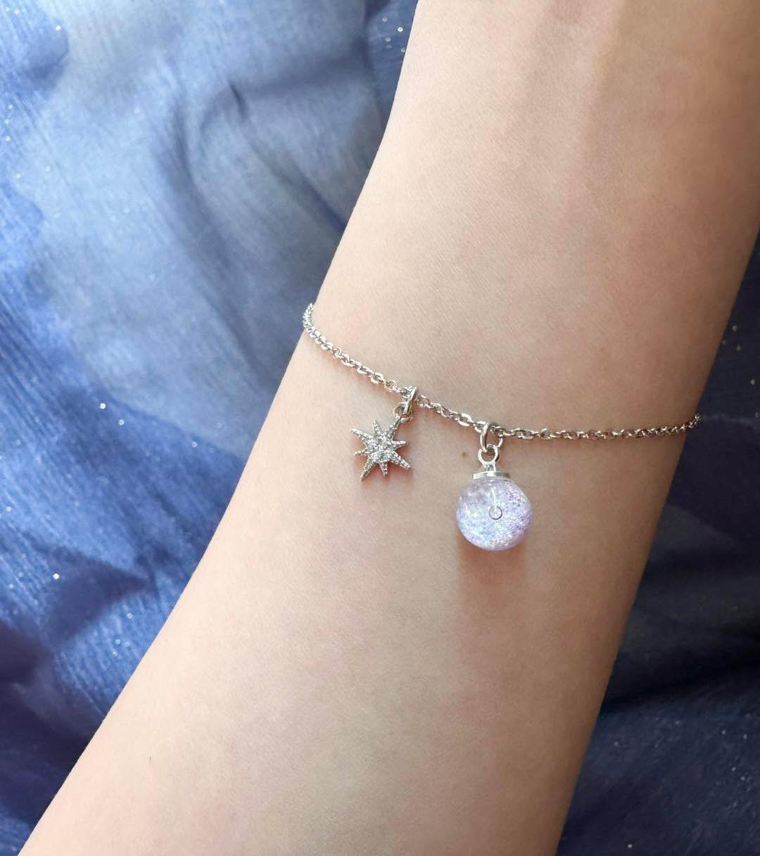 南十字星流沙水晶球手鏈