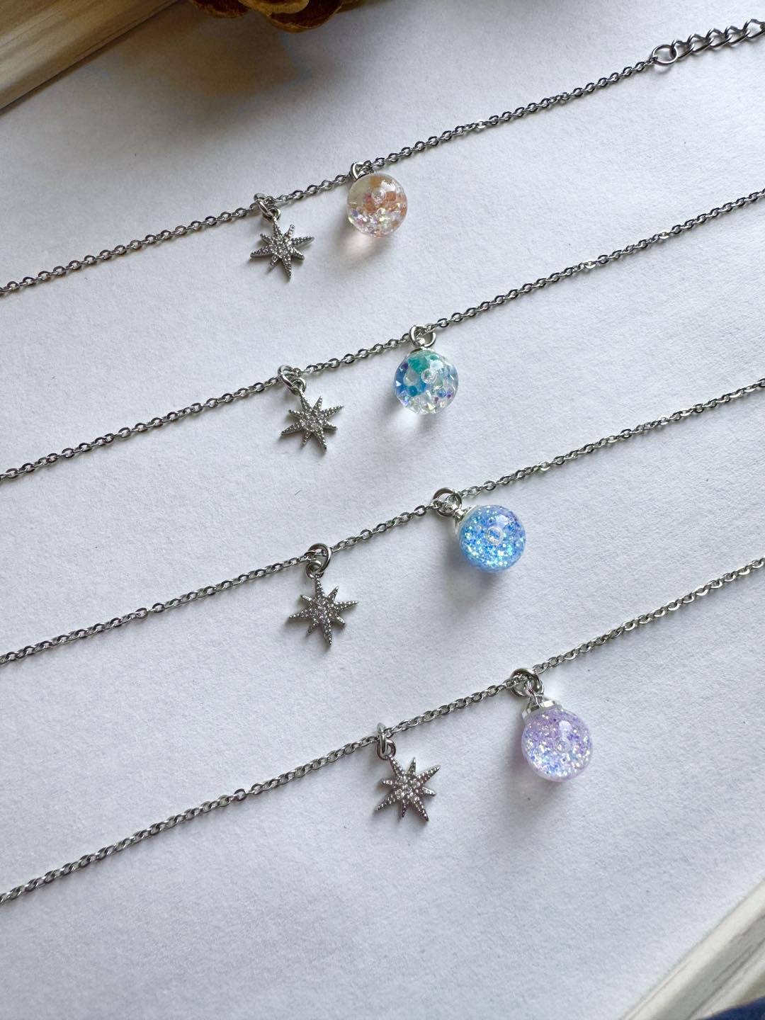 南十字星流沙水晶球手鏈