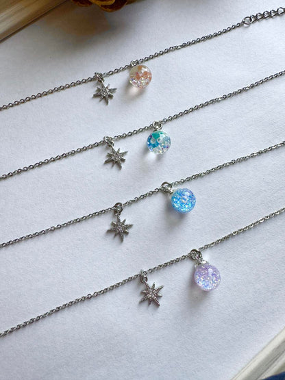 南十字星流沙水晶球手鏈