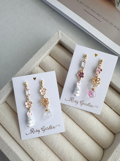 [Pre-order: Ships in 5 Business Days] Little Goldfish Crystal Orb Earrings (Clip-ons Available) | Handcrafted in Hong Kong