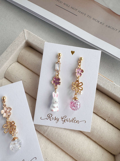 [Pre-order: Ships in 5 Business Days] Little Goldfish Crystal Orb Earrings (Clip-ons Available) | Handcrafted in Hong Kong