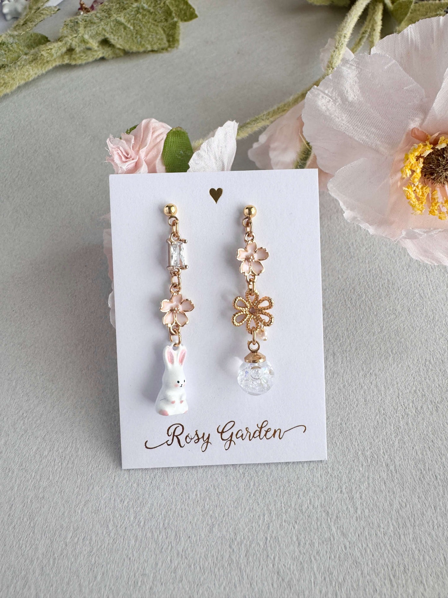 [Pre-order: Ships in 5 Business Days] Little Goldfish Crystal Orb Earrings (Clip-ons Available) | Handcrafted in Hong Kong